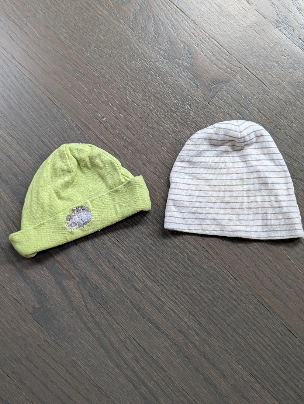 ​Set of 2 Gerber Newborn Baby Hats - 100% Cotton - Newborn